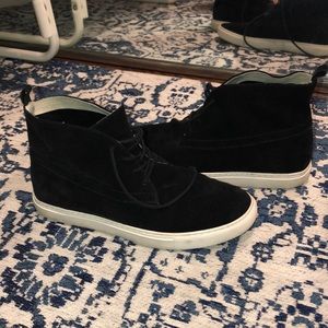Kenneth Cole Black Suede High Top Sneaker